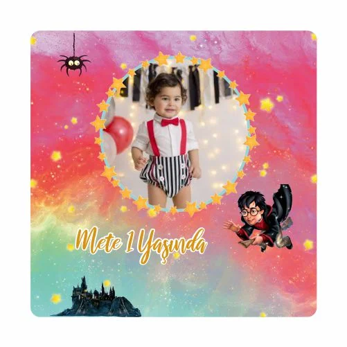 Harry Potter Temalı Doğum Günü Magneti